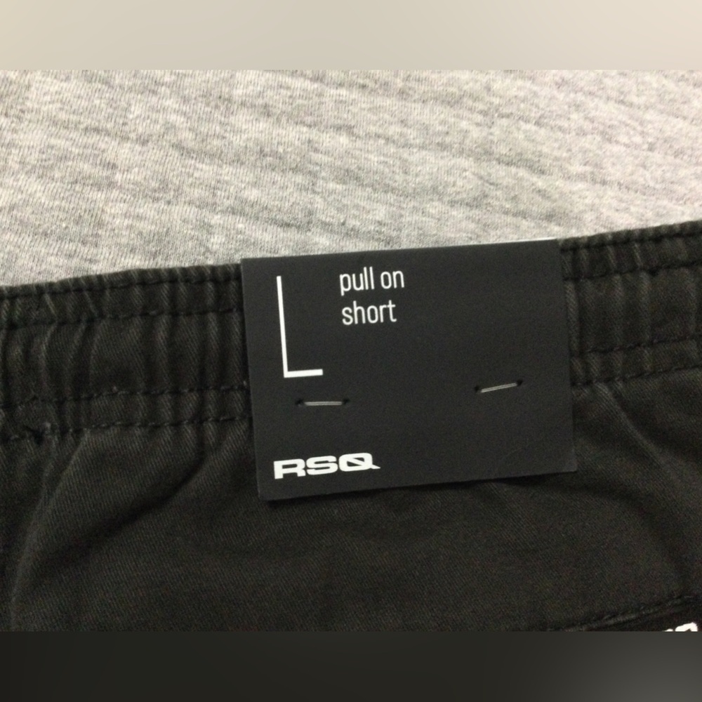 RSQ Boy’s Black Cargo Twill Pull On Short Size L - Picture 4 of 11